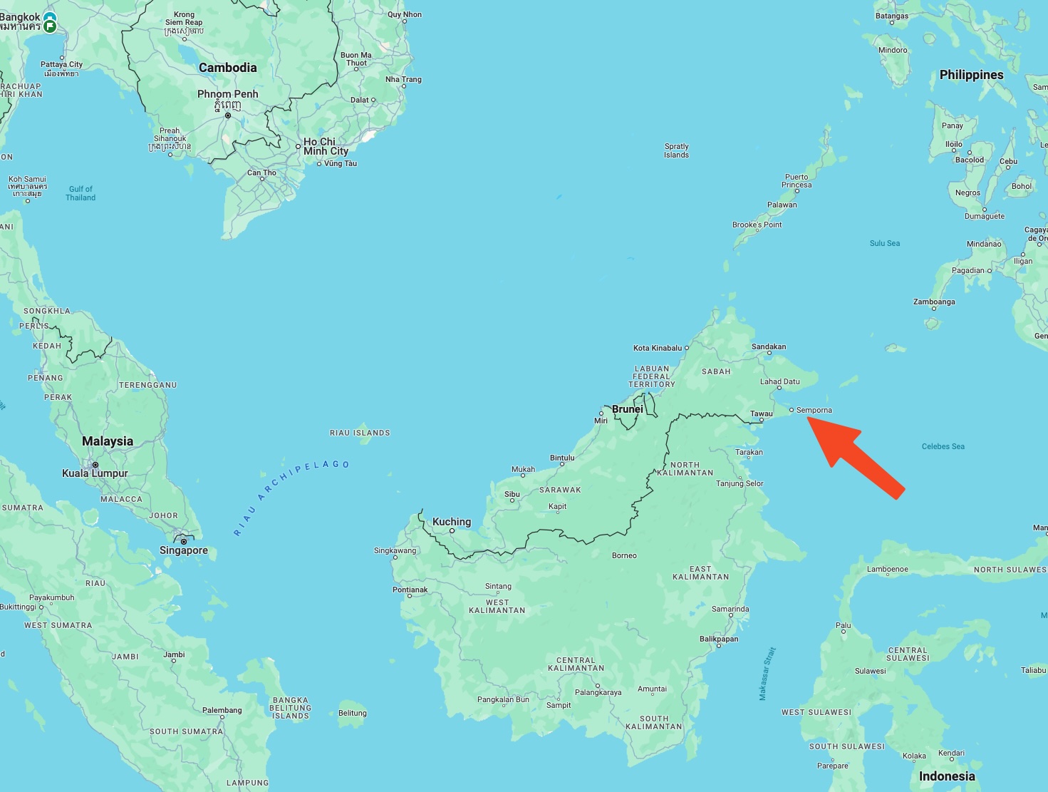 Semporna Map